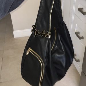 Large black hobo style Henri Bendel bag
